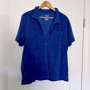 Terry Cloth Button Down